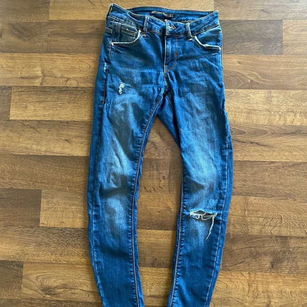 Zara Distressed Skinny Jeans